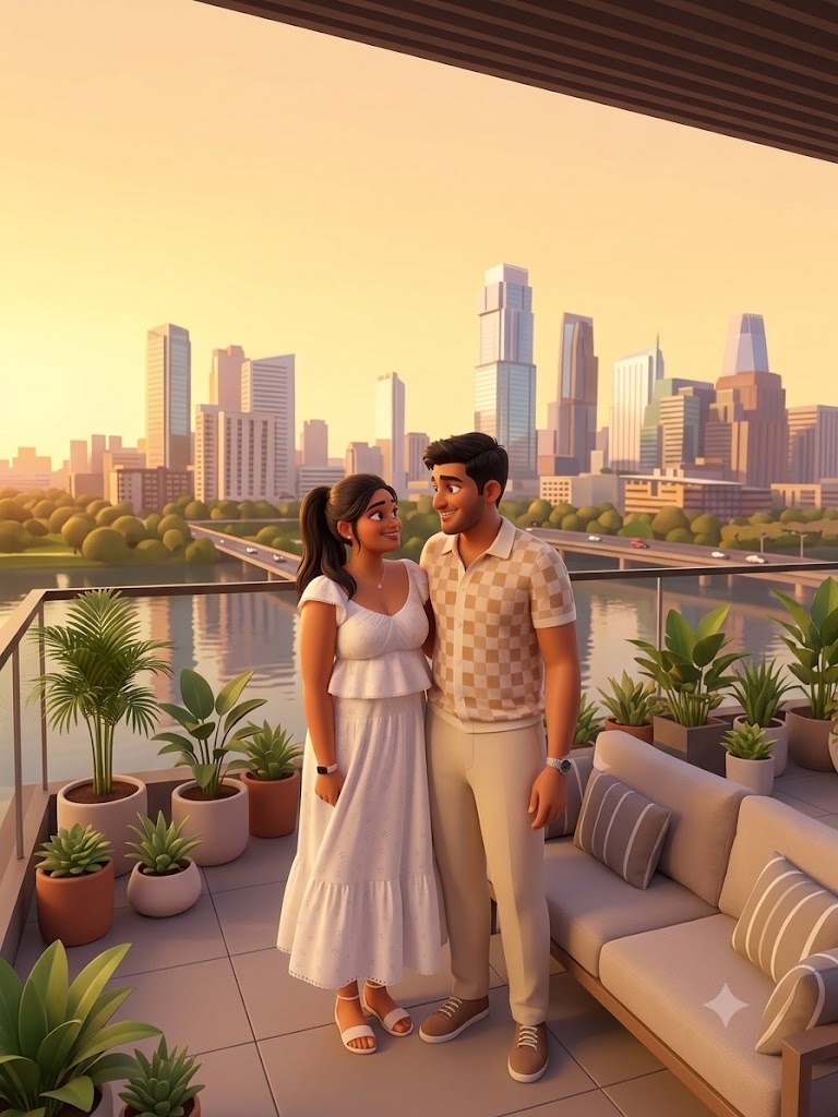 Rahul and Shinjini Marwari Bengali Fusion Portrait